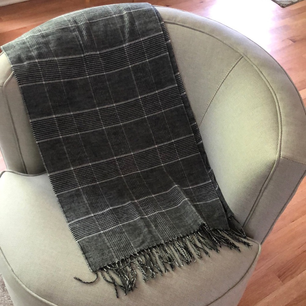 VTG Cashmink V.Fraas Plaid Scarf Acrylic West Germany